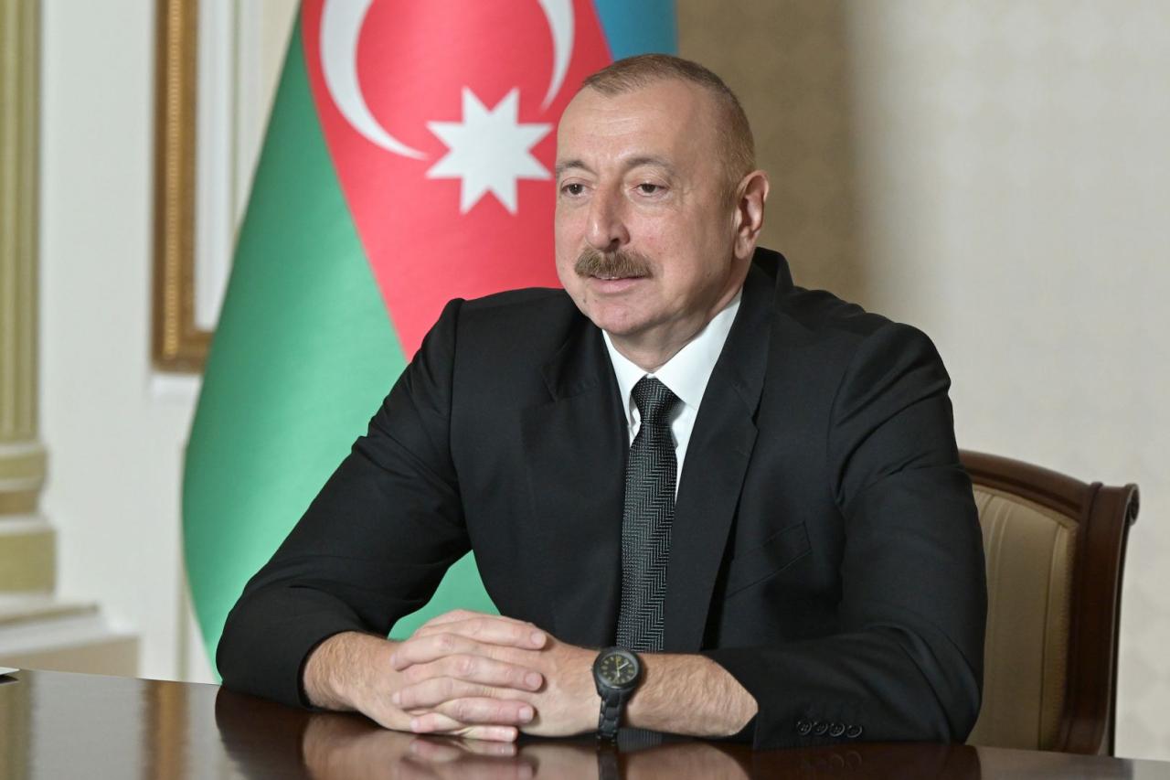 President Ilham Aliyev marks police day in Facebook post
