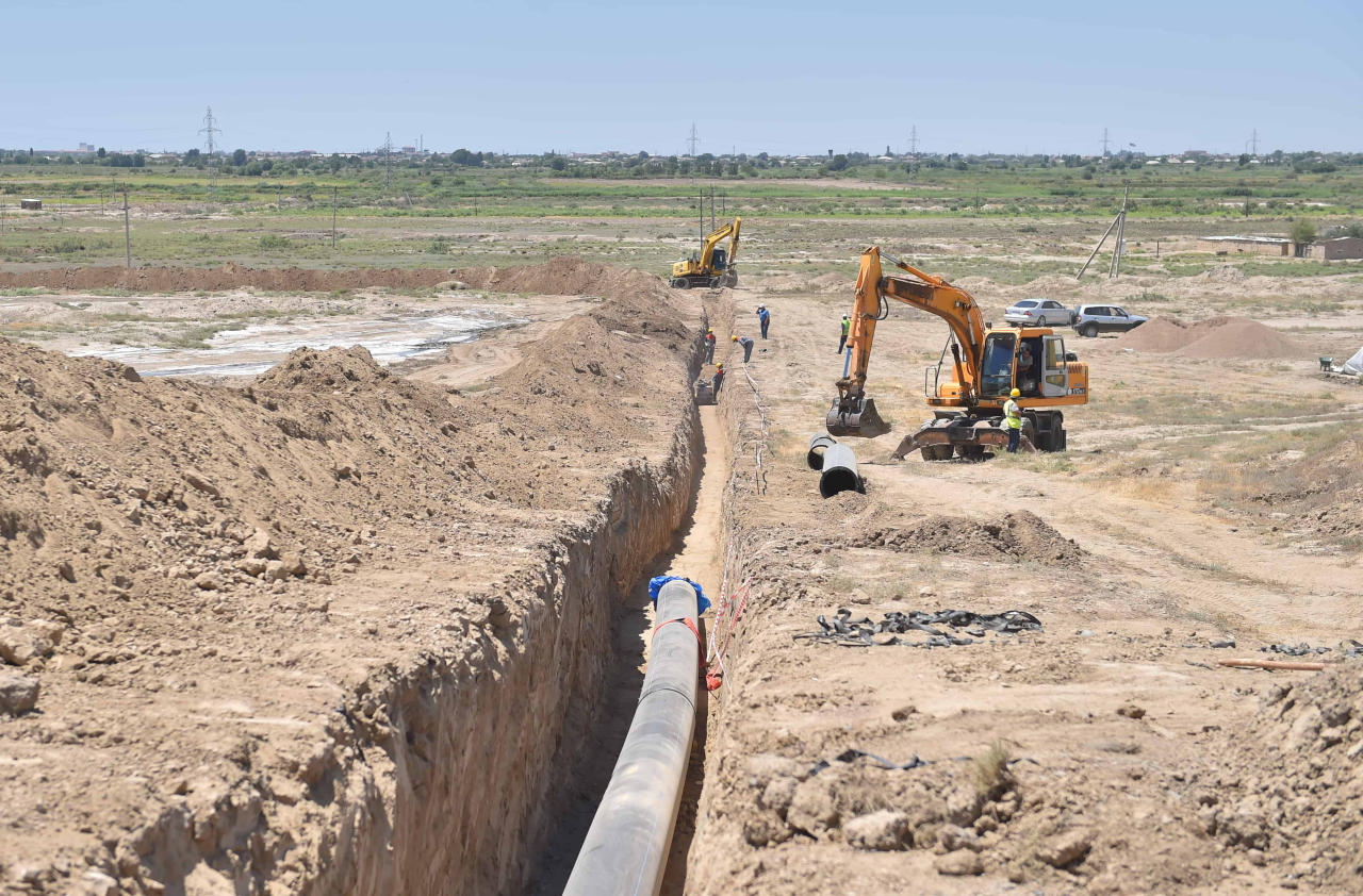 Azersu builds new main water supply pipeline in Neftchala [PHOTO] - Gallery Image