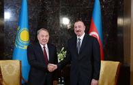 President Aliyev congratulates former Kazakh president in phone call