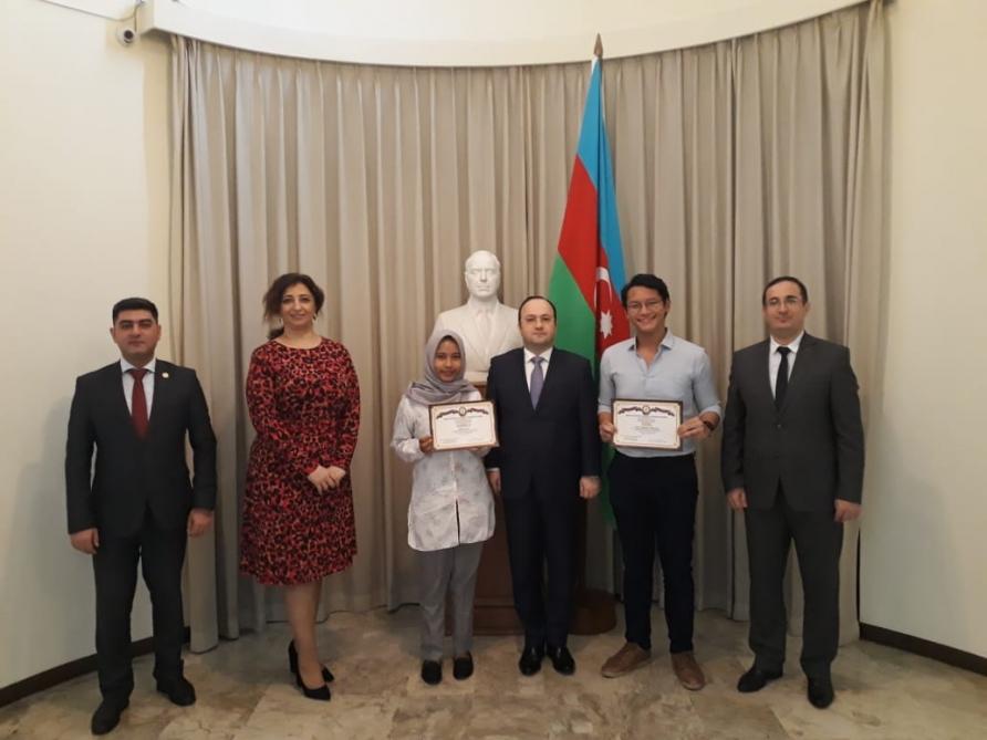 Azerbaijani Embassy in Indonesia names winners of essay contest
