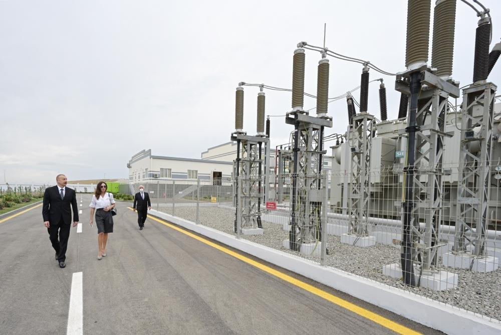 President, First Lady inaugurate new substation in Boyukshor [UPDATE]