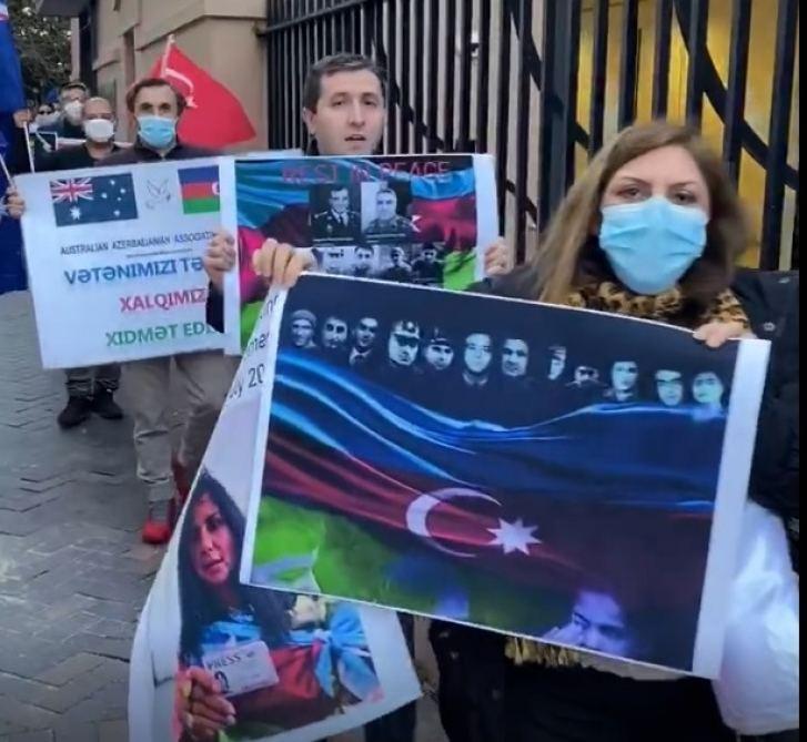 Azerbaijanis in Australia hold protest against Armenia's latest military provocations [PHOTO]