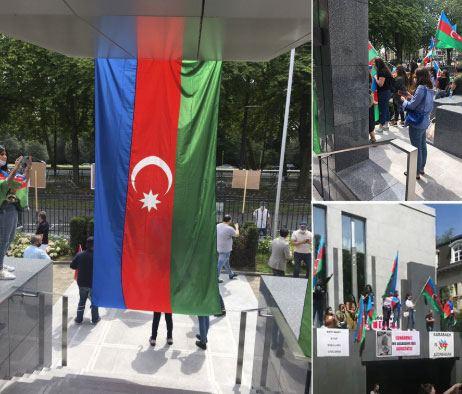 Unauthorized rally of Armenians in front of Azerbaijani embassy in Belgium fails [PHOTO]