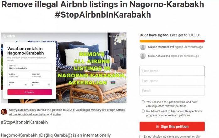 Azerbaijani students in Hungary open petition to protest advertising occupied territories on Airbnb