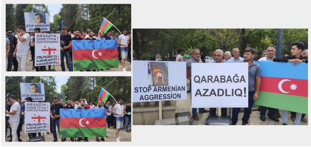 Rally held in Georgia's Marneuli to support Azerbaijan's territorial integrity