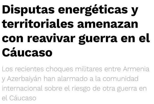 Mexico's El Universal publishes article about Armenia's recent military provocation against Azerbaijan [PHOTO]