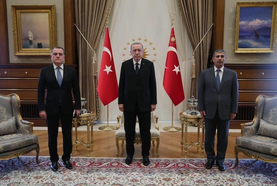 Turkish president receives Azerbaijani Foreign, Defense Ministers