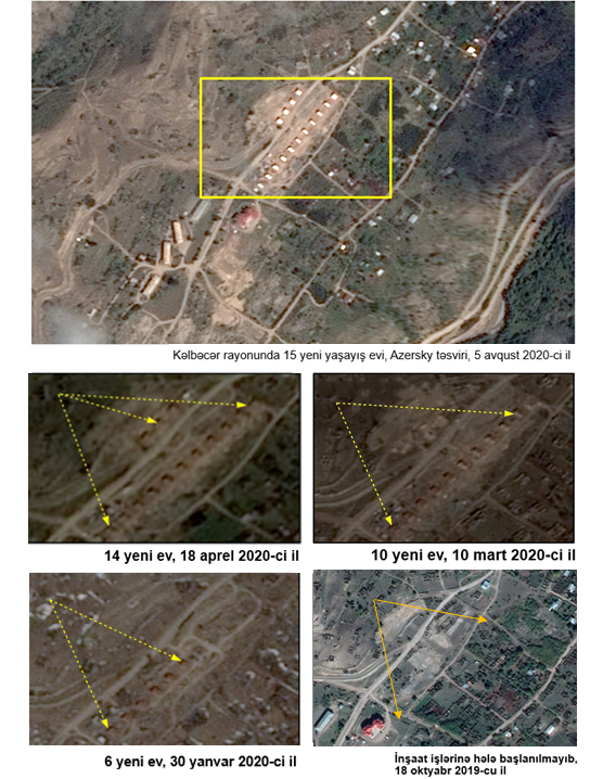 Baku reveals satellite image of new illegal settlement in Armenian-occupied Kalbajar