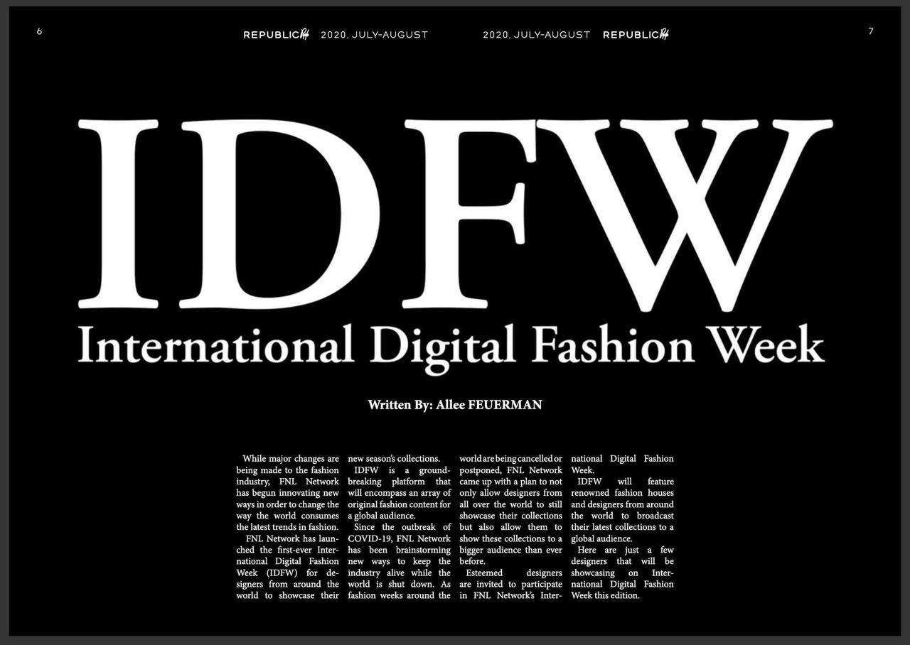 National designer to join International Digital Fashion Week [PHOTO/VIDEO] - Gallery Image