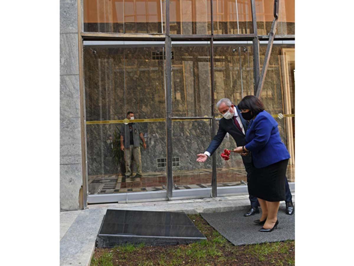 Azerbaijani MPs examined damage done to Turkish Parliamentary building during coup attempt of 2016 [PHOTO]