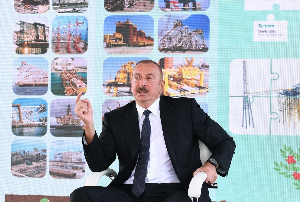 President Ilham Aliyev: Oil workers' activities serve interests of Azerbaijani people