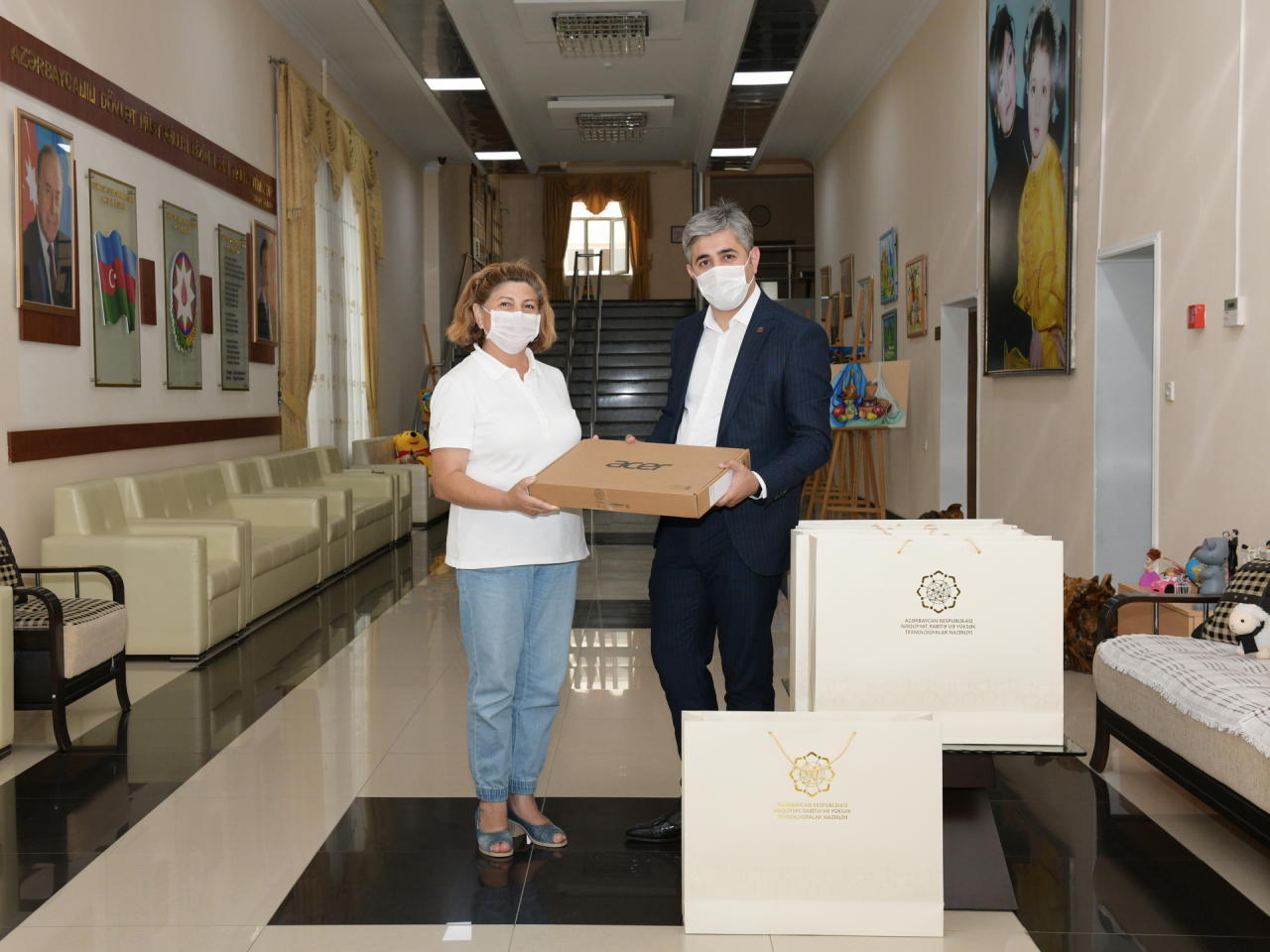 Communication Ministry provides laptops to orphanage in Baku [PHOTO]