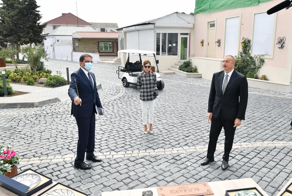 President Aliyev hails landscaping work in Balakhani settlement [UPDATE]