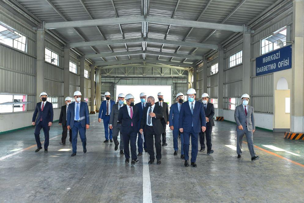 Azerbaijani minister of economy reviews activity of industrial enterprises in Ganja [PHOTO]