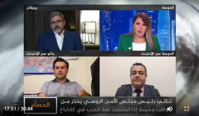 Trend News Agency's chief editor informs Arab world on Karabakh conflict via TV, radio programs [PHOTO/VIDEO]
