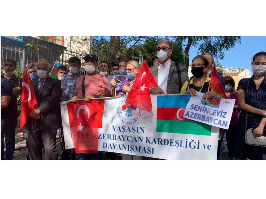 Rally held in Istanbul in support of Azerbaijan