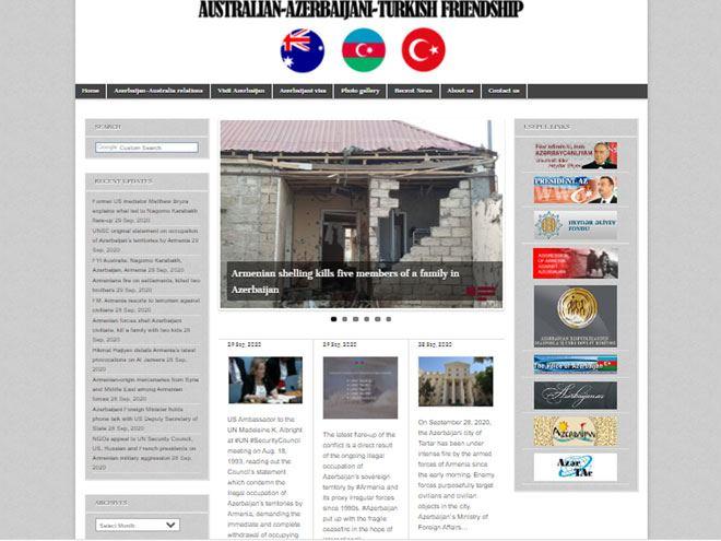 New portal to spread truth about Karabakh created in Australia