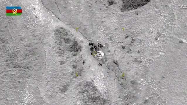 Azerbaijani releases footage of Armenian Armed Forces' equipment being destroyed [VIDEO]