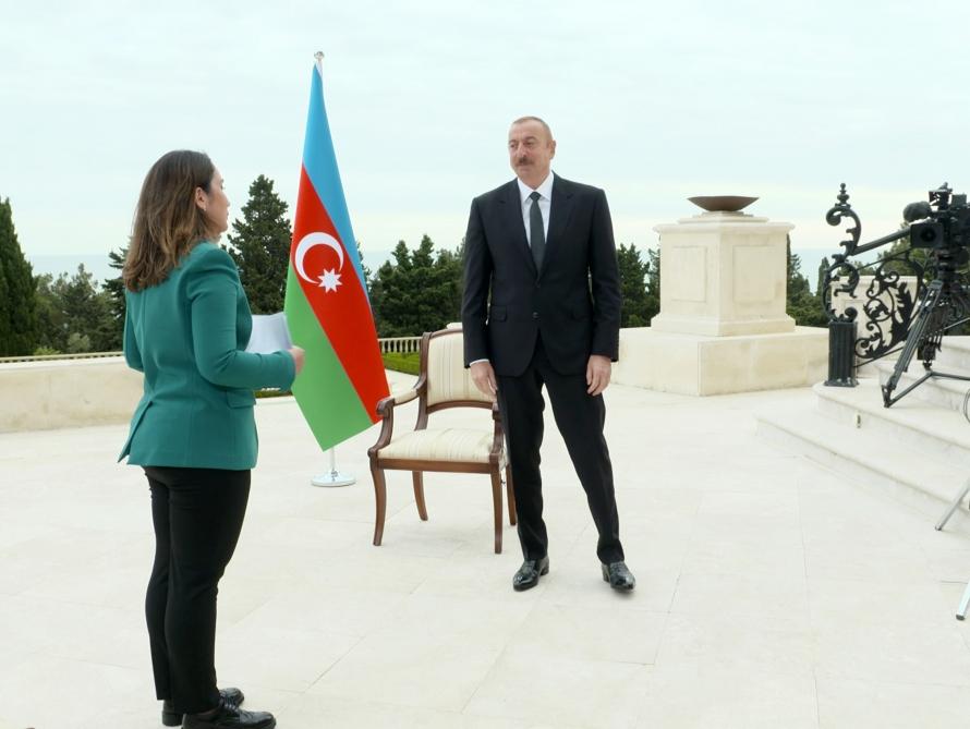 President Ilham Aliyev gave interview to Al Jazeera TV channel [UPDATE] - Gallery Image