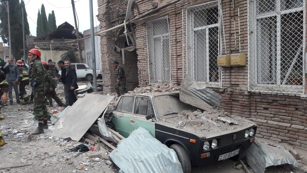 Armenian armed forces shell central market of Azerbaijan's Ganja