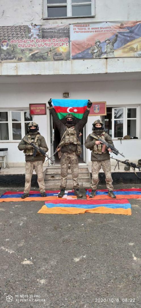 Azerbaijani flag raised in center of Jabrayil city [PHOTO]