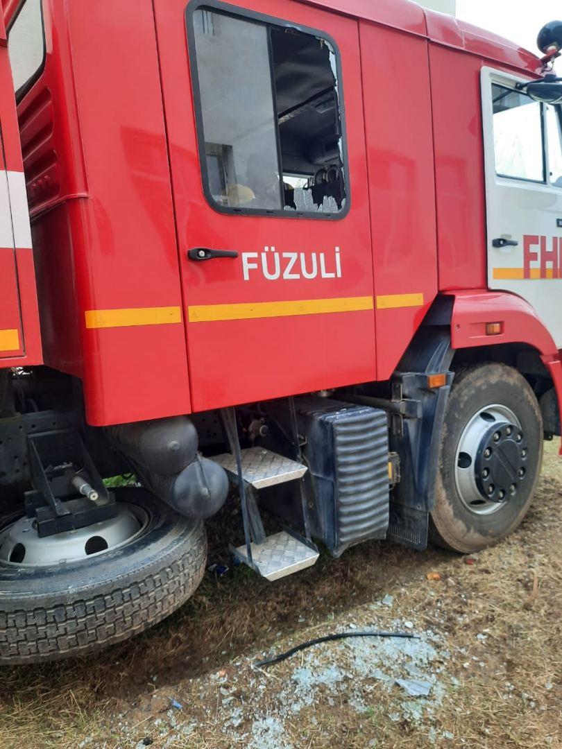 Azerbaijan battles fires caused by heavy shelling from Armenian Armed Forces [PHOTO]