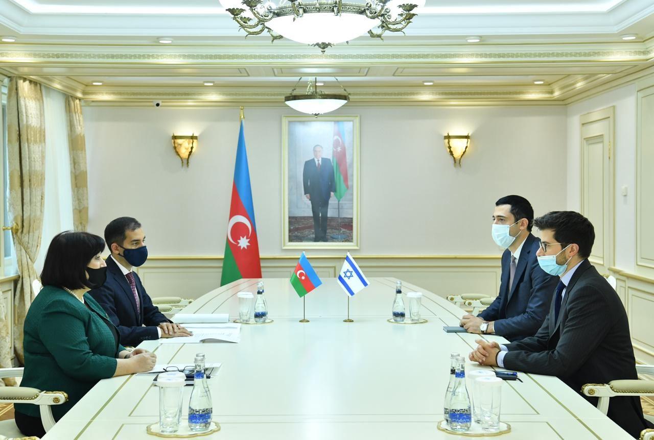 Azerbaijani Parliament's speaker, Israeli ambassador discuss Karabakh conflict