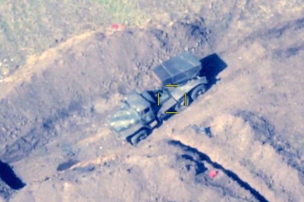Armenian heavy artillery deployed to firing points to violate ceasefire regime destroyed [VIDEO]