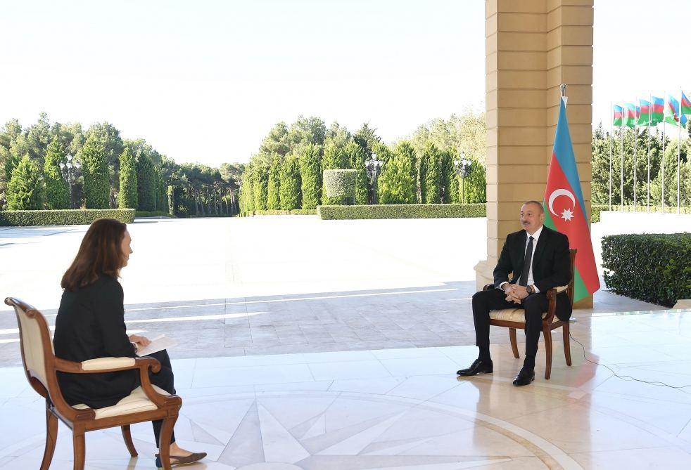 President Ilham Aliyev interviewed by France 24 TV channel [UPDATE]