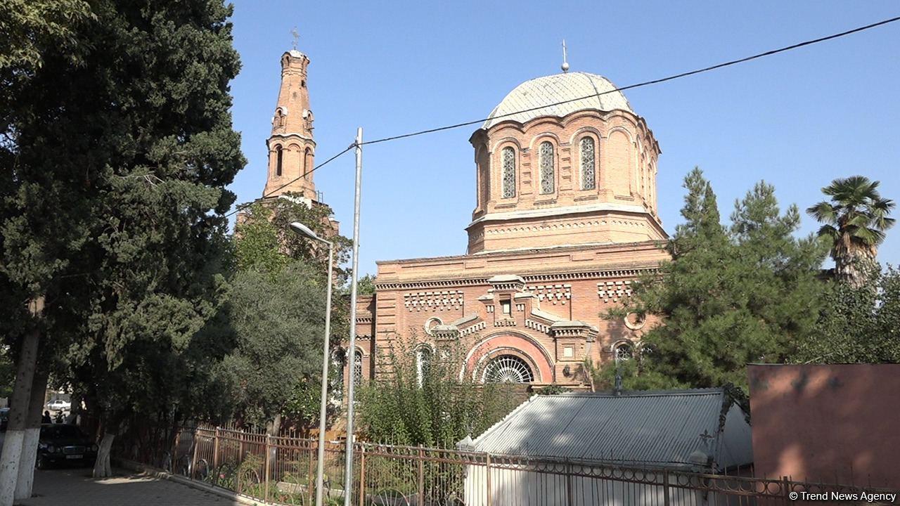 Church in Azerbaijan's Ganja holds memorial service for Armenian missile attacks' victims [PHOTO]