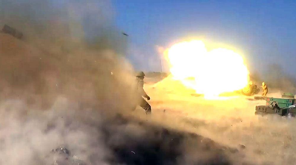 Rocket and artillery strikes inflicted on positions of Armenian Armed Forces [VIDEO]