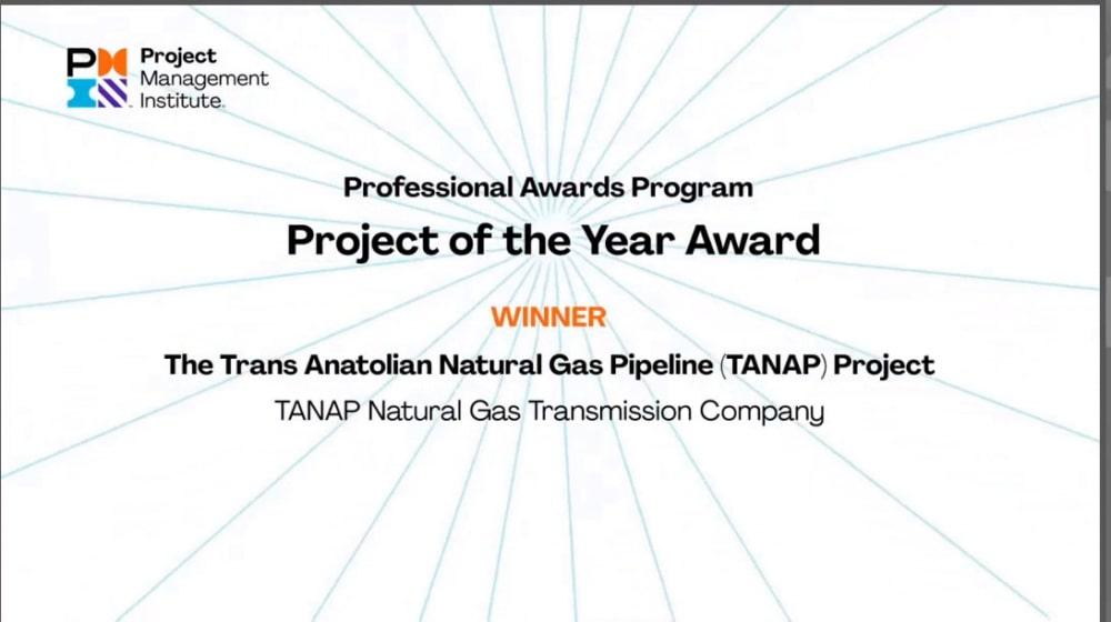 TANAP receives Project of the Year Award