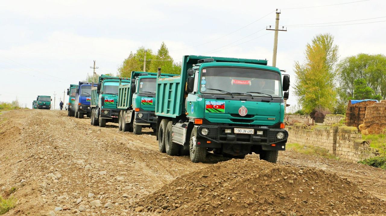 Azerbaijan starts reconstructing roads leading to liberated villages of Tartar [PHOTO]