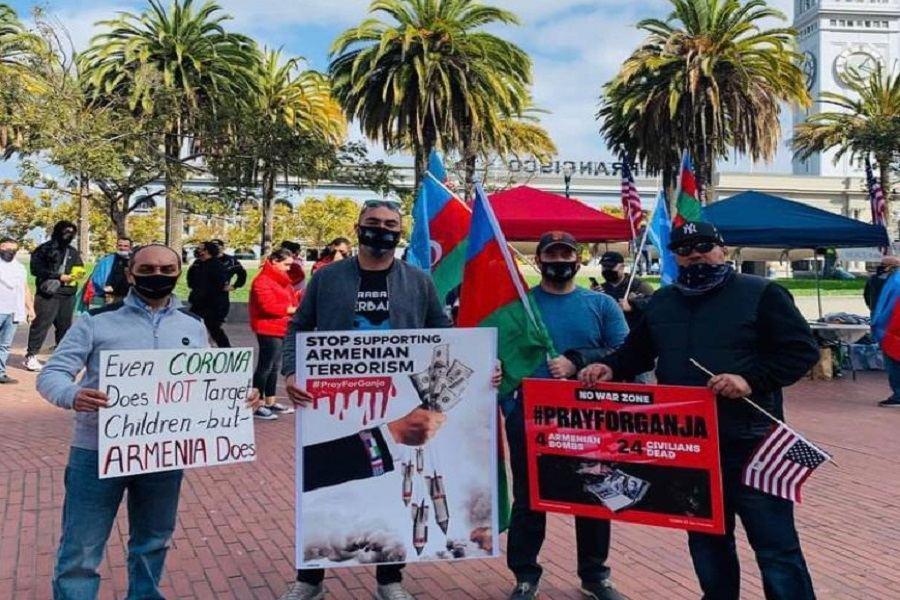 US Azerbaijanis hold protest in San Francisco against Armenian terror [PHOTO]