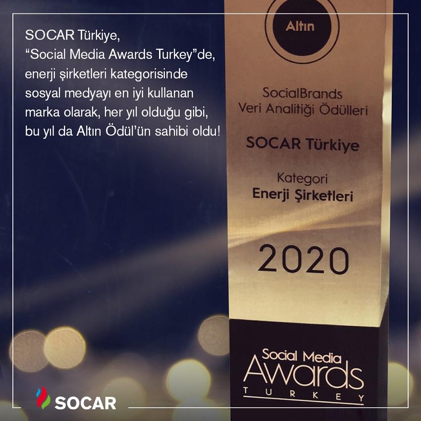 SOCAR Turkey Energy receives Social Media Awards