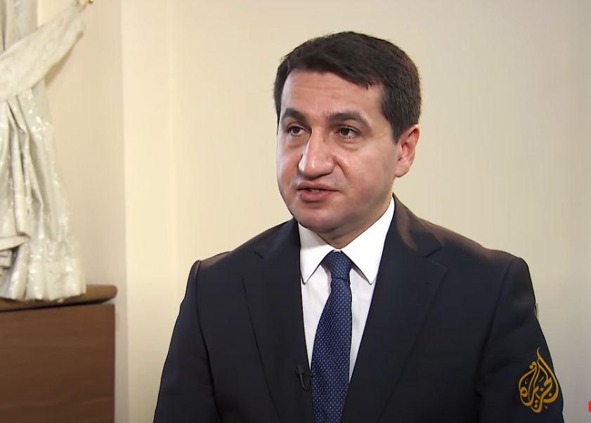 Assistant to Azerbaijani President Hikmat Hajiyev interviewed by Al Jazeera TV channel [VIDEO]