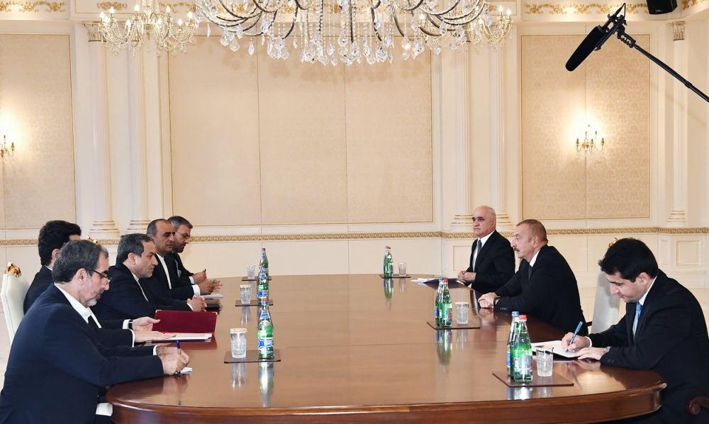Azerbaijani president, Iranian deputy minister discuss border security, Armenian missile attacks [PHOTO]