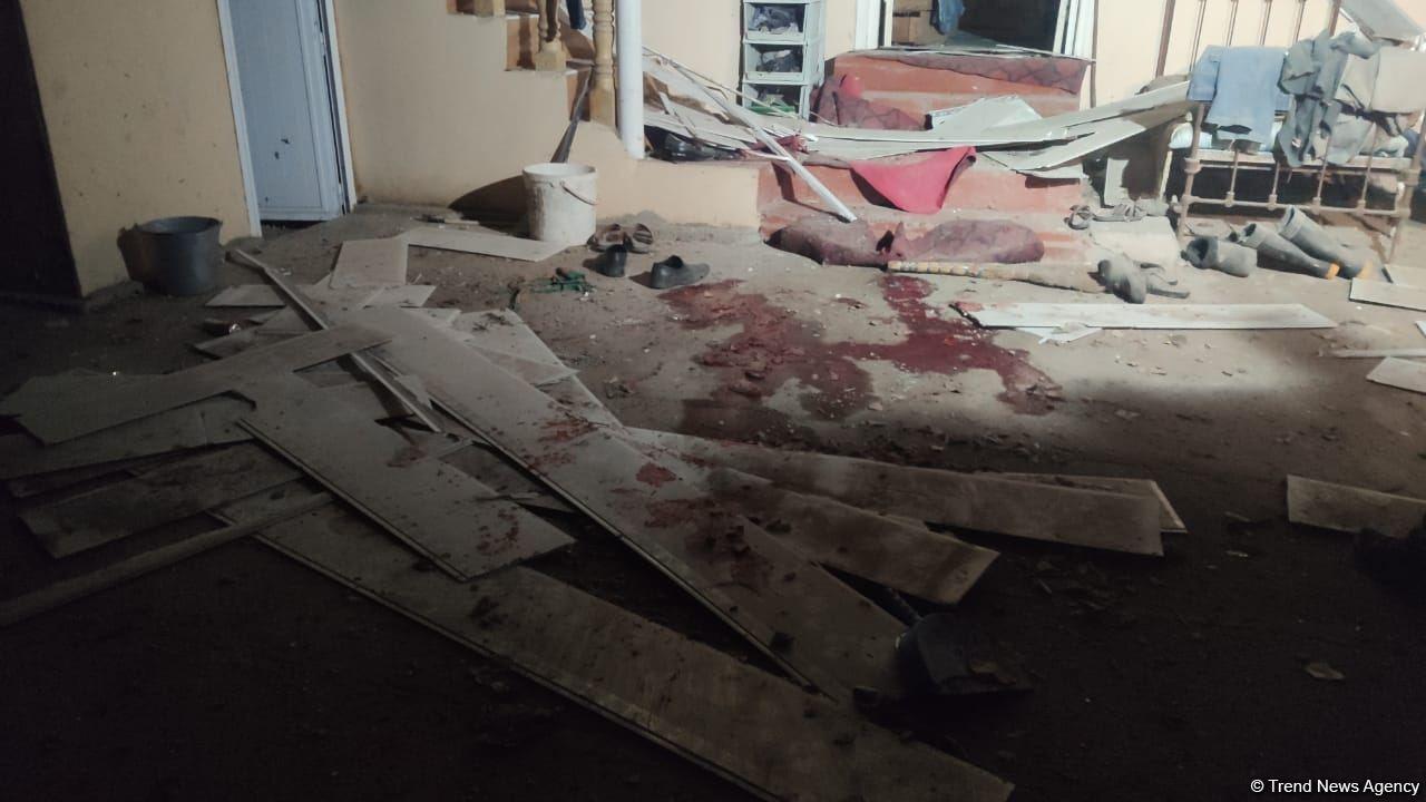 Footage of destroyed house due to Armenia's missile strike on Goranboy [PHOTO]