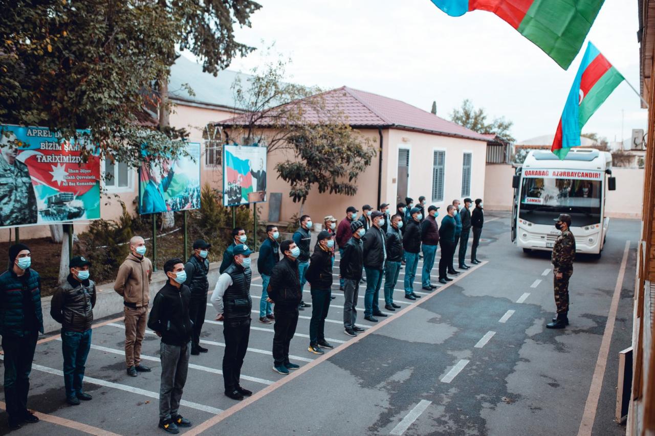 October conscription for active military service ends in Azerbaijan
