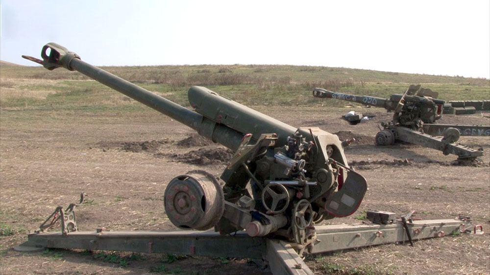 Azerbaijani MoD shows footage of military equipment abandoned by Armenian troops on battlefield [VIDEO]