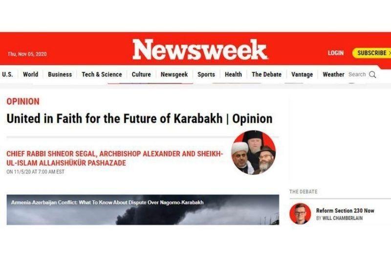 Azerbaijan's religious leaders say Nagorno-Karabakh is not religious war