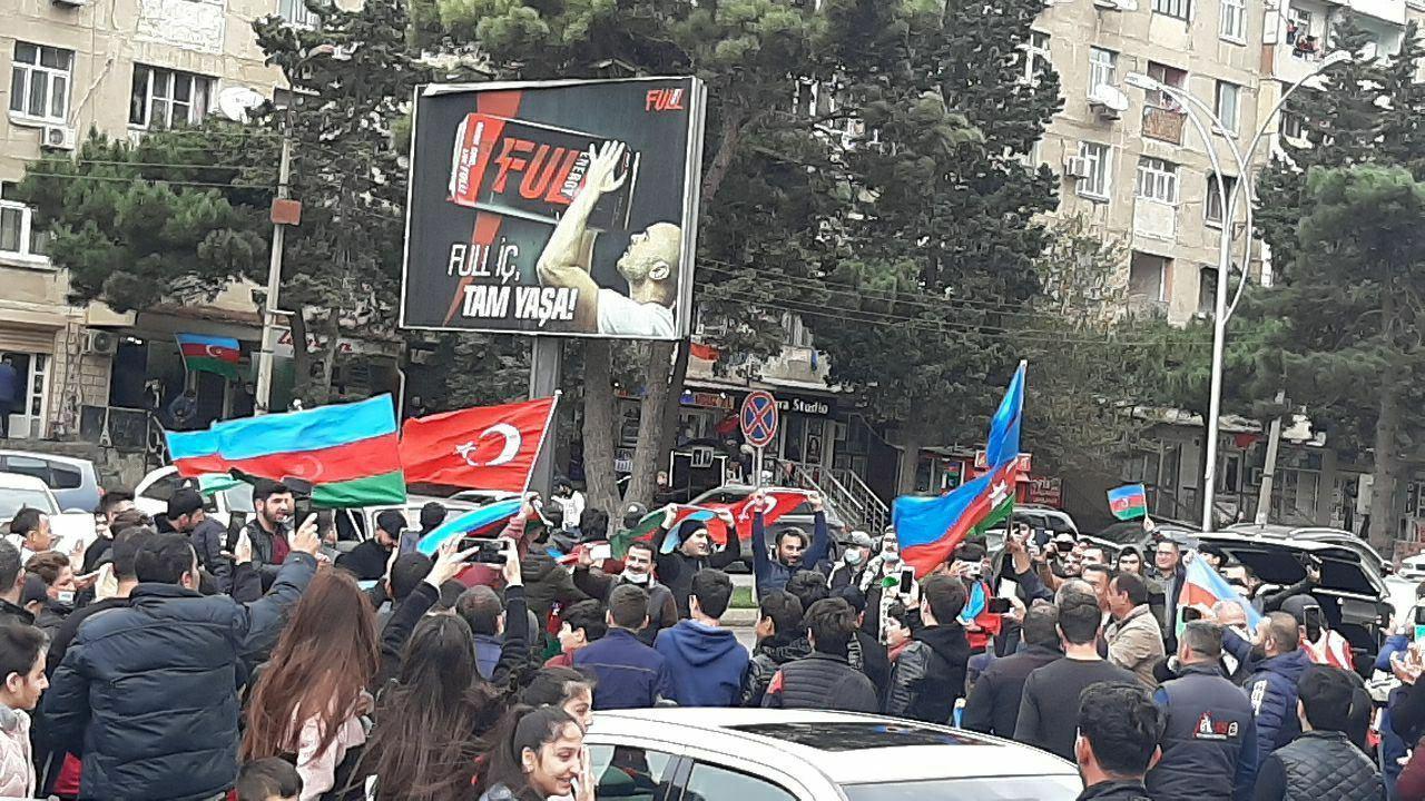 Azerbaijani people celebrating liberation of Shusha city from Armenian occupation [PHOTO/VIDEO]