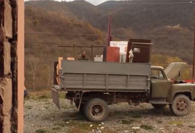 Armenians take away even window frames as they leave - BBC reports from liberated Kalbajar [VIDEO]