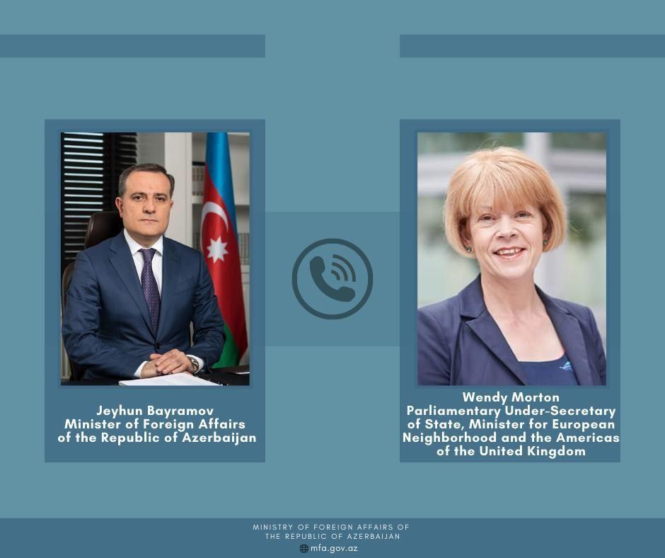 Azerbaijani FM and British Minister of State hold telephone conversation over Karabakh