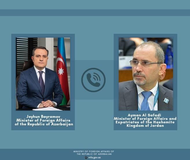 Jordan FM stresses importance of respecting int'l law to ensure peace in phone talk with Azerbaijani counterpart