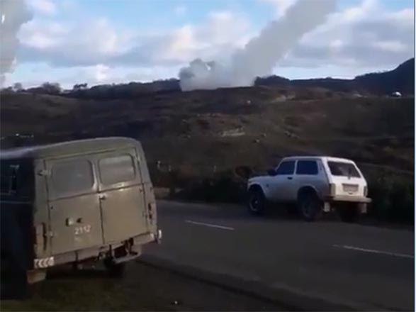 Armenian media spreads video 'Smerch' missile strikes on Azerbaijani settlements [VIDEO]