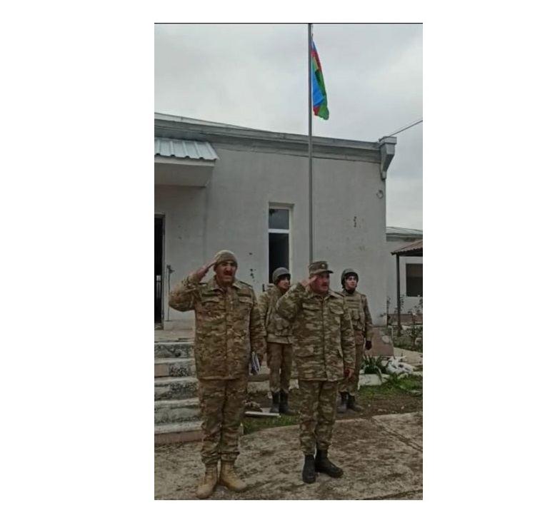 Azerbaijani flag raised in Shelly village of Aghdam region