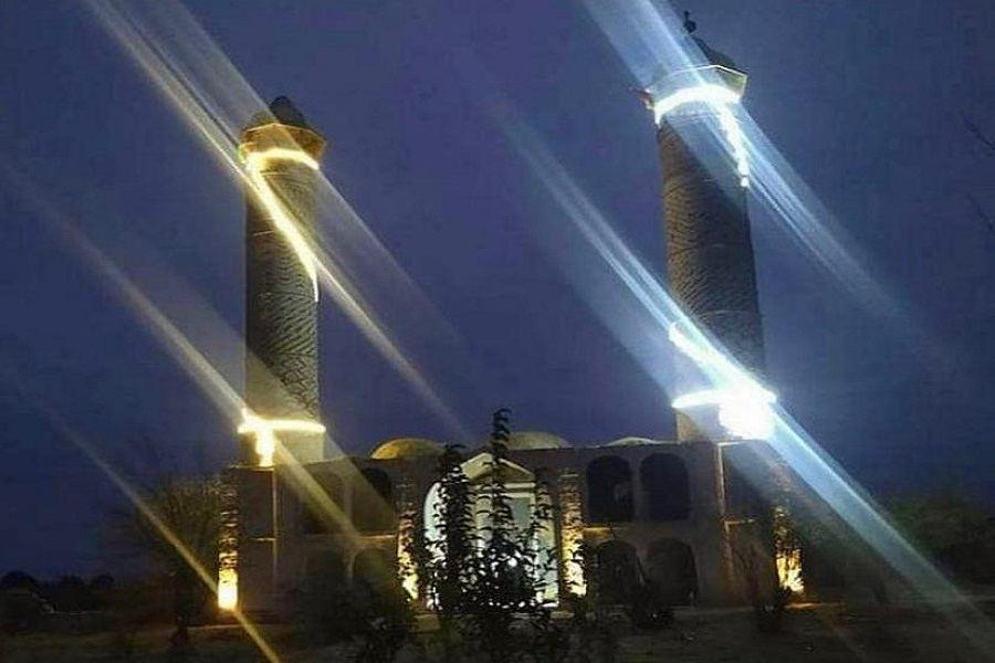 Azerbaijan supplies electricity to mosque in liberated Aghdam