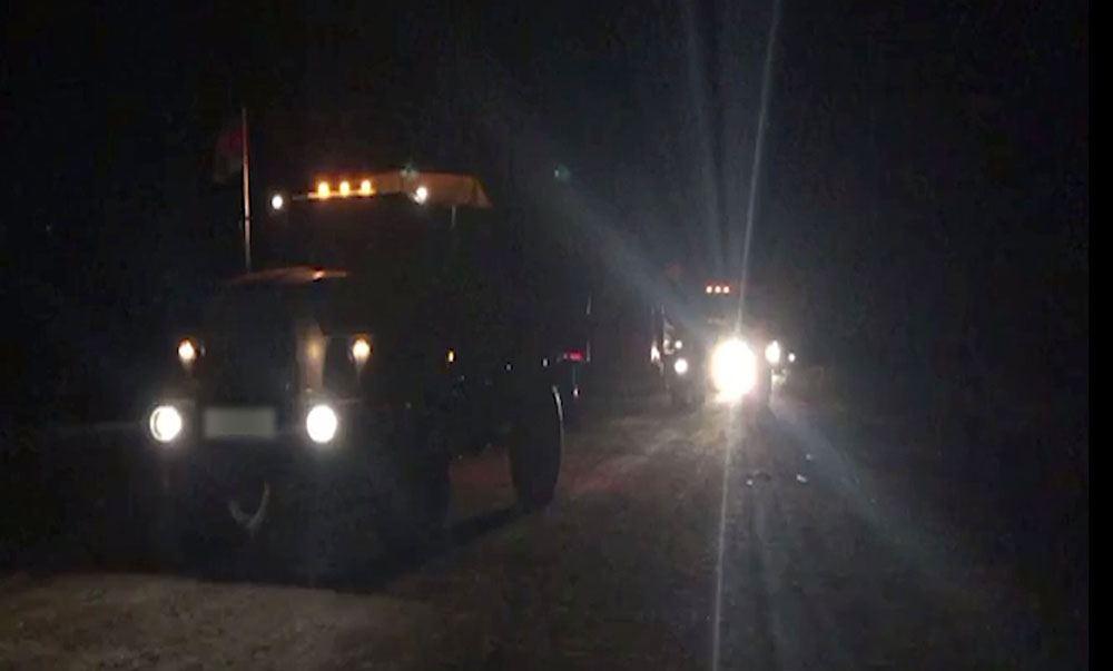 Azerbaijani army units enter liberated Lachin region