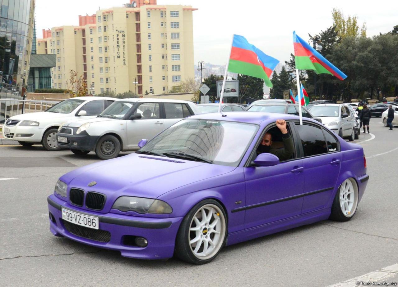 Festive procession in Baku in connection with liberation of Azerbaijan’s Lachin district [PHOTO]